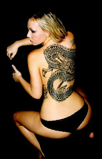 full body tattoo sexy girls, women tattoo design on body 012