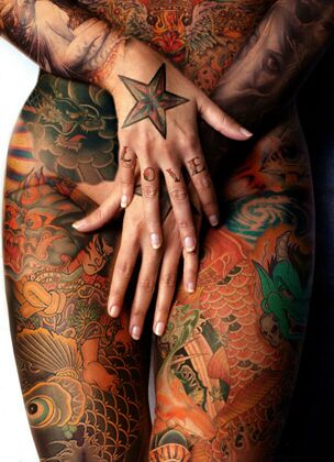 full body tattoo sexy girls, women tattoo design on body | Beauty Tattoo