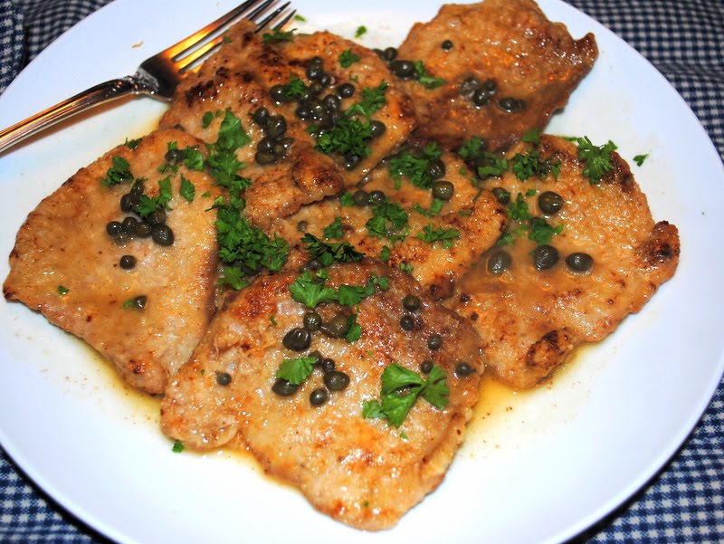 THE JOYS OF LIFE! Veal Piccata With Capers In A Lemon Sauce