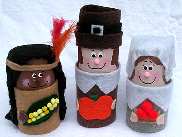 Thanksgiving Craft Ideas Adults on Kids Crafts Thanksgiving Cardboard Tube Pilgrims Indians