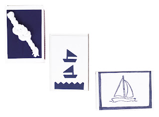 nautical wedding favors and place cards