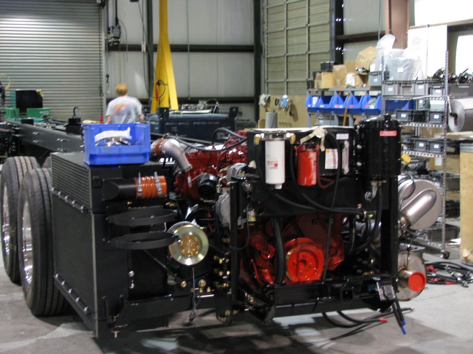 Paul & Joyce, Exploring our Country Tiffin Powerglide Chassis Shop