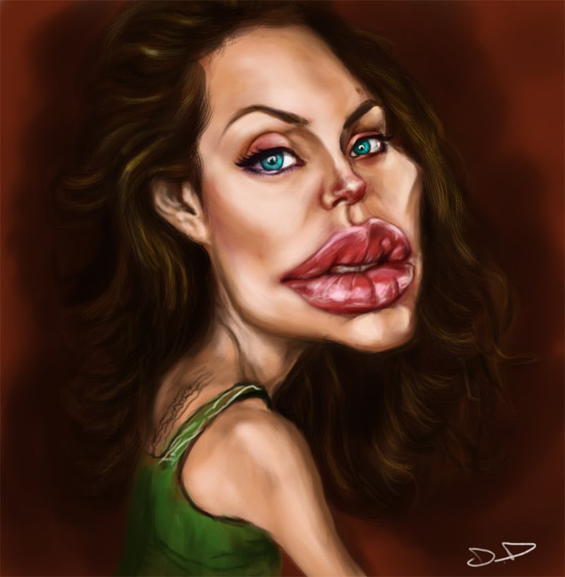 Angelina jolie cartoon