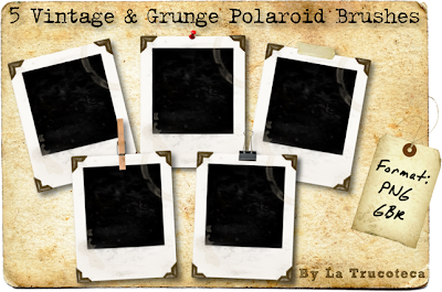5 Vintage & Grunge Polaroid Brushes de La Trucoteca 5+Grunge+Polaroid+Brushes+Escalado