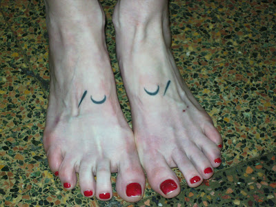  Poetry Month Tattoosday feature with the wonderful tattooed feet 