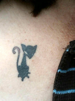 "Alien cat was my first tattoo in 2006. "Alien cat was my first tattoo in 2006.