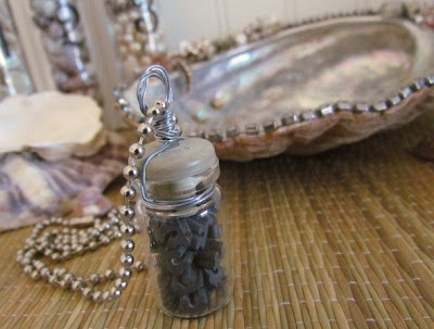  Glass Bottles on In A Bottle Necklace I Filled This Little 1 1 2 Tall Glass Bottle