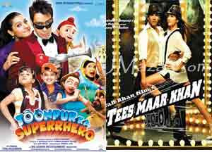 Tees Maar Khan, Toompur ka Suparhero to clash on 24 December Tees Maar Khan, Toompur ka Suparhero to clash on 24 December