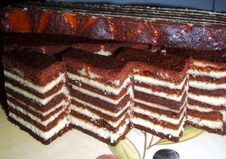 Kek Lapis Coklat Cheese