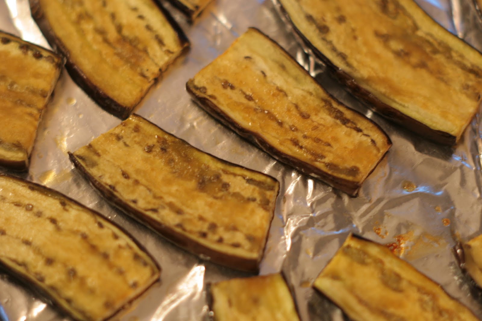 Four seasons of food Asian noodles with eggplant