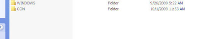 How to create a folder named - CON How to create a folder named - CON