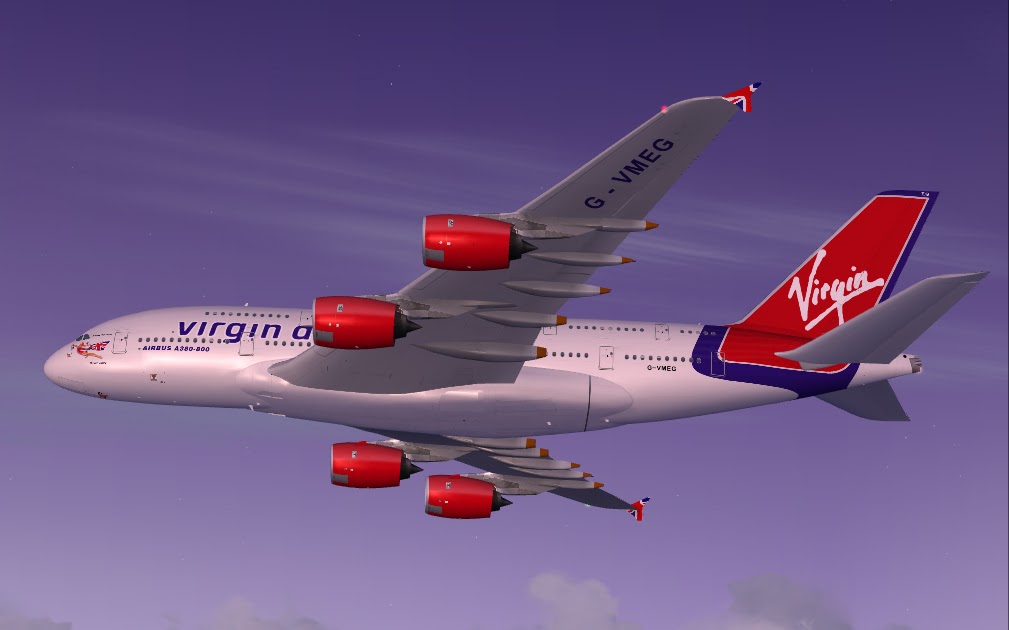 The Flightsimulator Fan Blog Virgin Atlantic A380 for PA