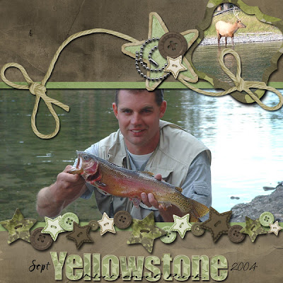 Fishing Scrapbook Layouts