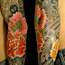 Japanese TATTOO Horimitsu style 牡丹散らしscatter peonies