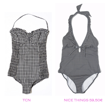 Comparativa precios bañadores rellenitas: TCN vs Nice Things 59,50€