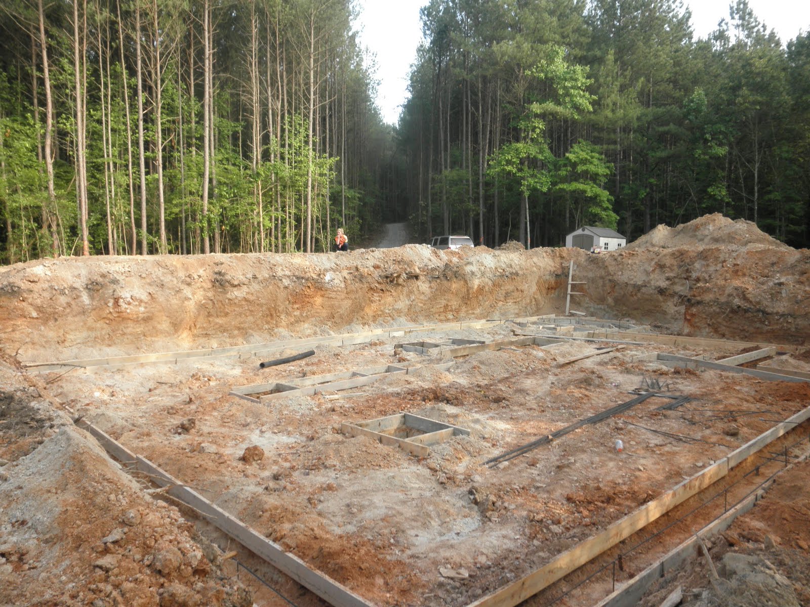 Construction of our log home Excavation & foundation