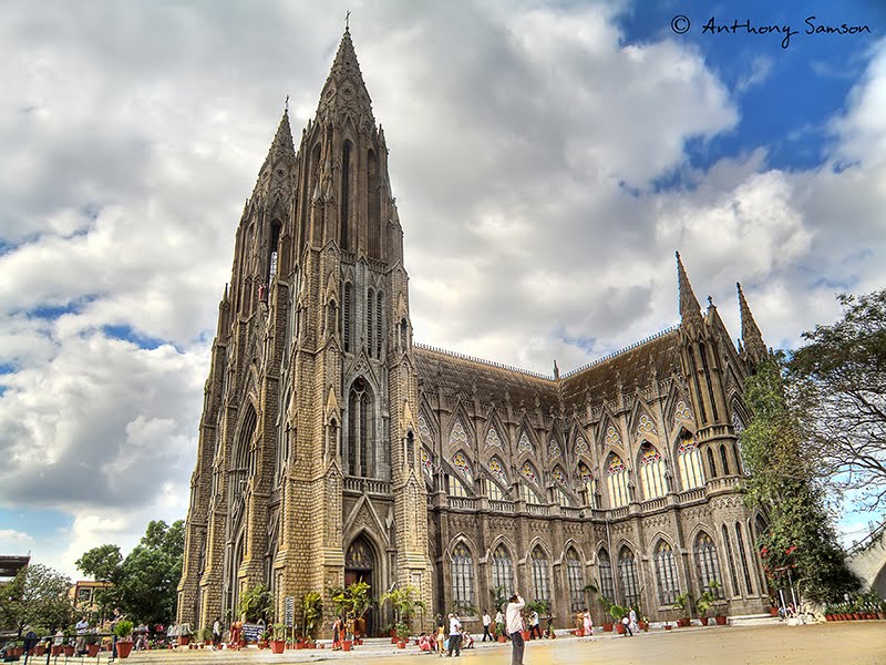HDR image of st Philomenas Cathedral, Mysore