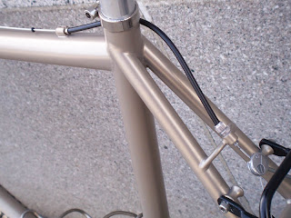 Detalhes do quadro da bike para touring