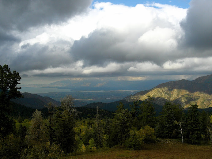 Utah Valley Overlook from top of Nebo Loop