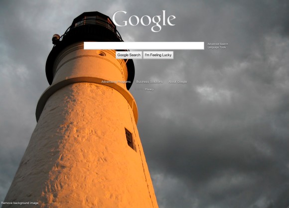 Google Operating System: Add Background Images to Google's Homepage