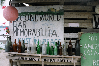 World War II Museum,North Efate,Vanuatu,World War II coke bottles@I love Vanuatu