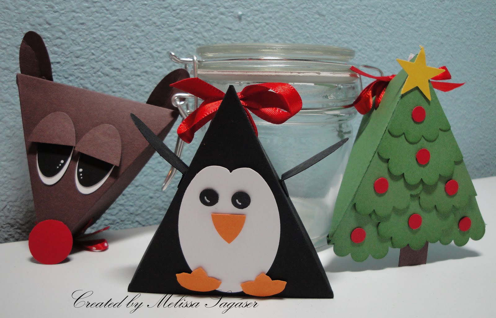 Creative Treasures Christmas Triangle Boxes