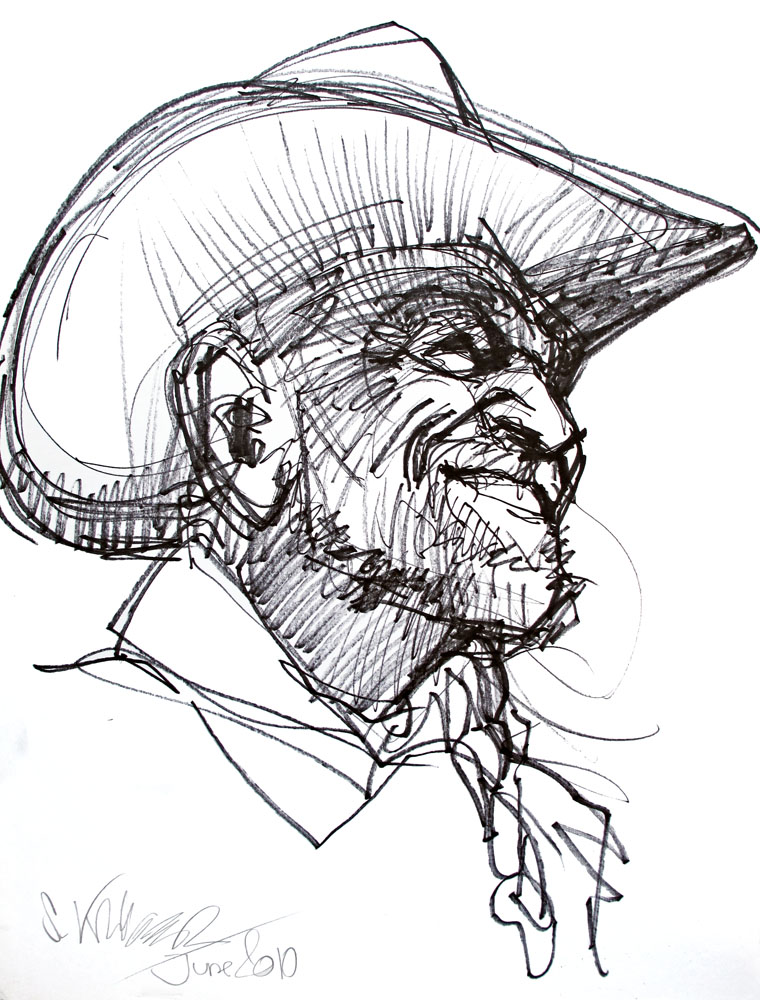 Man Profile Sketch