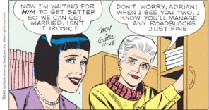 Yes, Mary, he's a cop. He can drive through any roadblock.