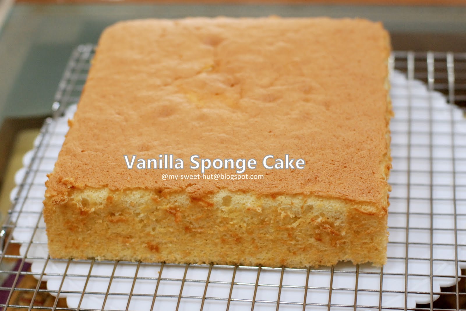my-sweet-hut: Vanilla Sponge Cake (Basic)