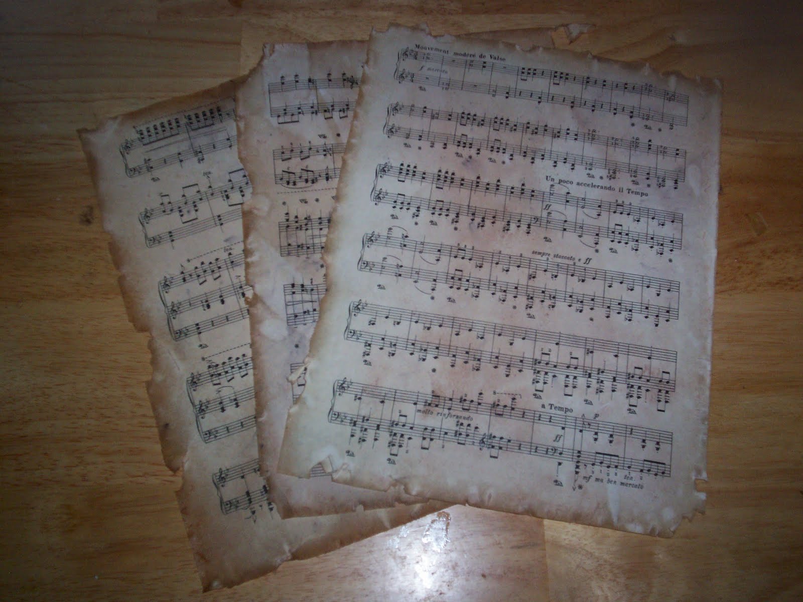 Old Tea Stained Paper