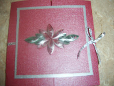 Burgundy Poinsettia Card