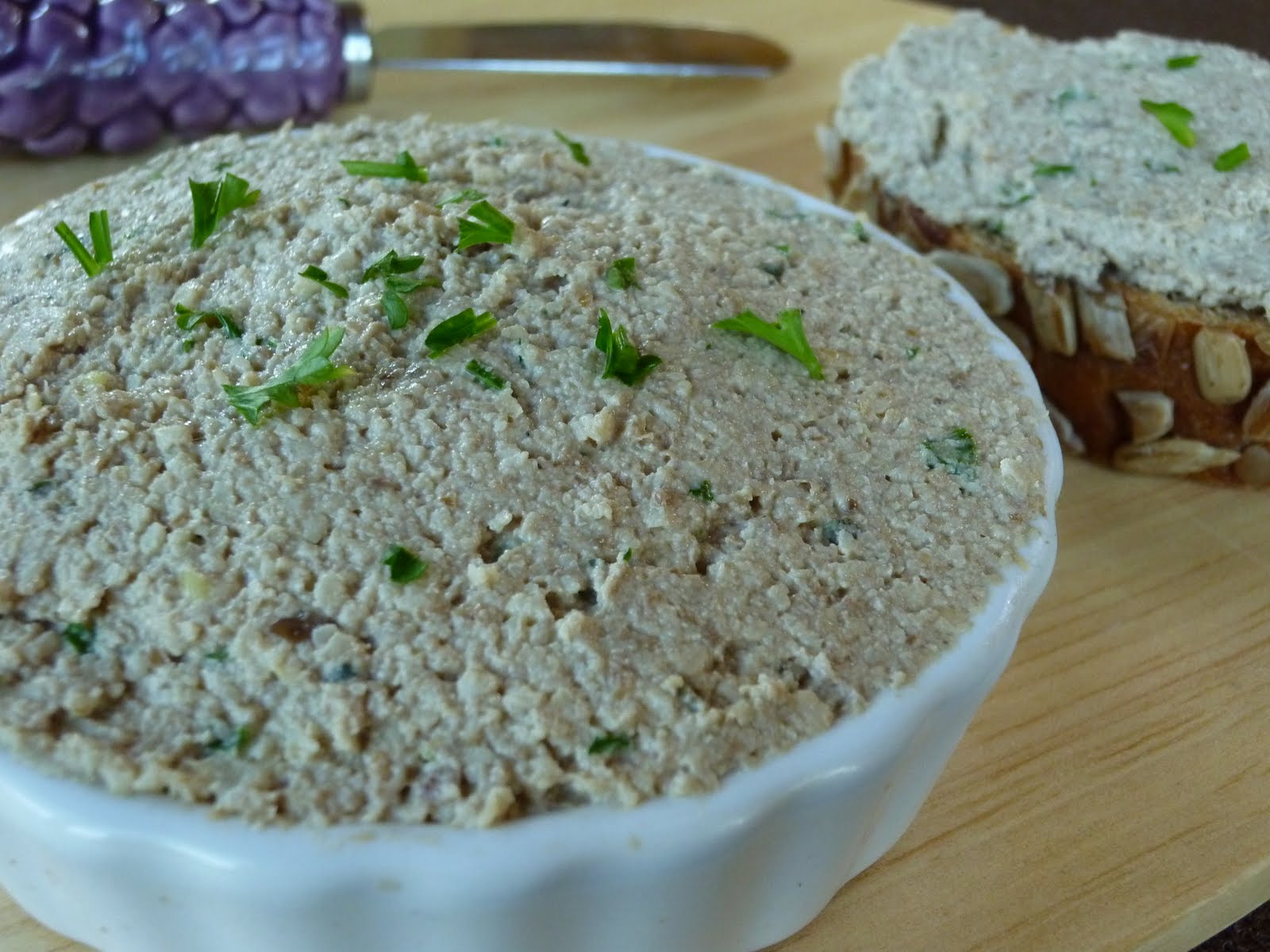 Foods For Long Life Raw Vegan Walnut and Mushroom Pâté Great