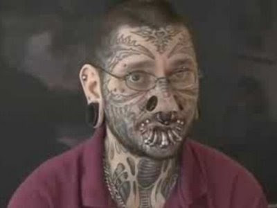 Skeleton Face Tattoo face tattoos. Skeleton Face Tattoo