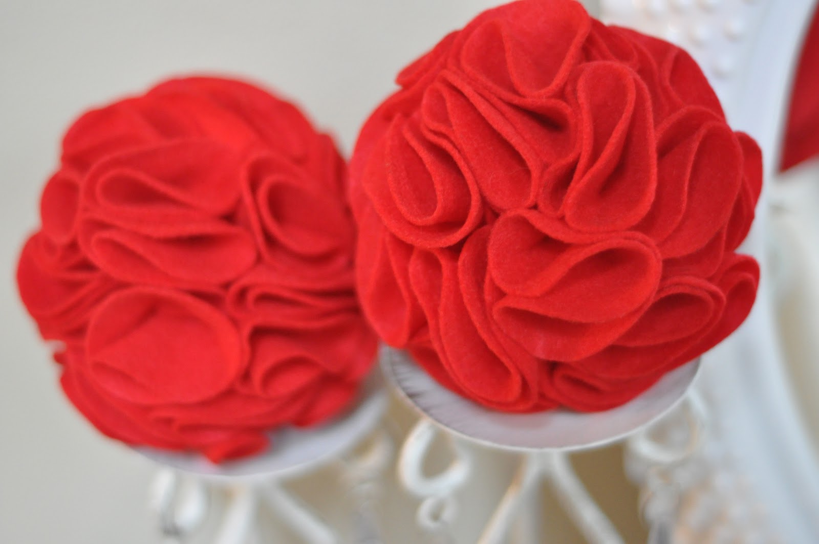 Craftily Ever After Felt Rosette Decor Balls