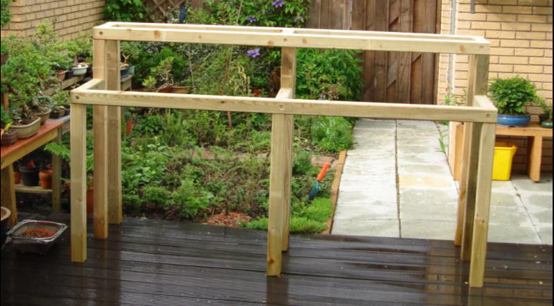 Mikobonsai Articles Building A Bonsai Bench