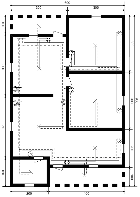 diagram pemipaan rumah tipe 54
