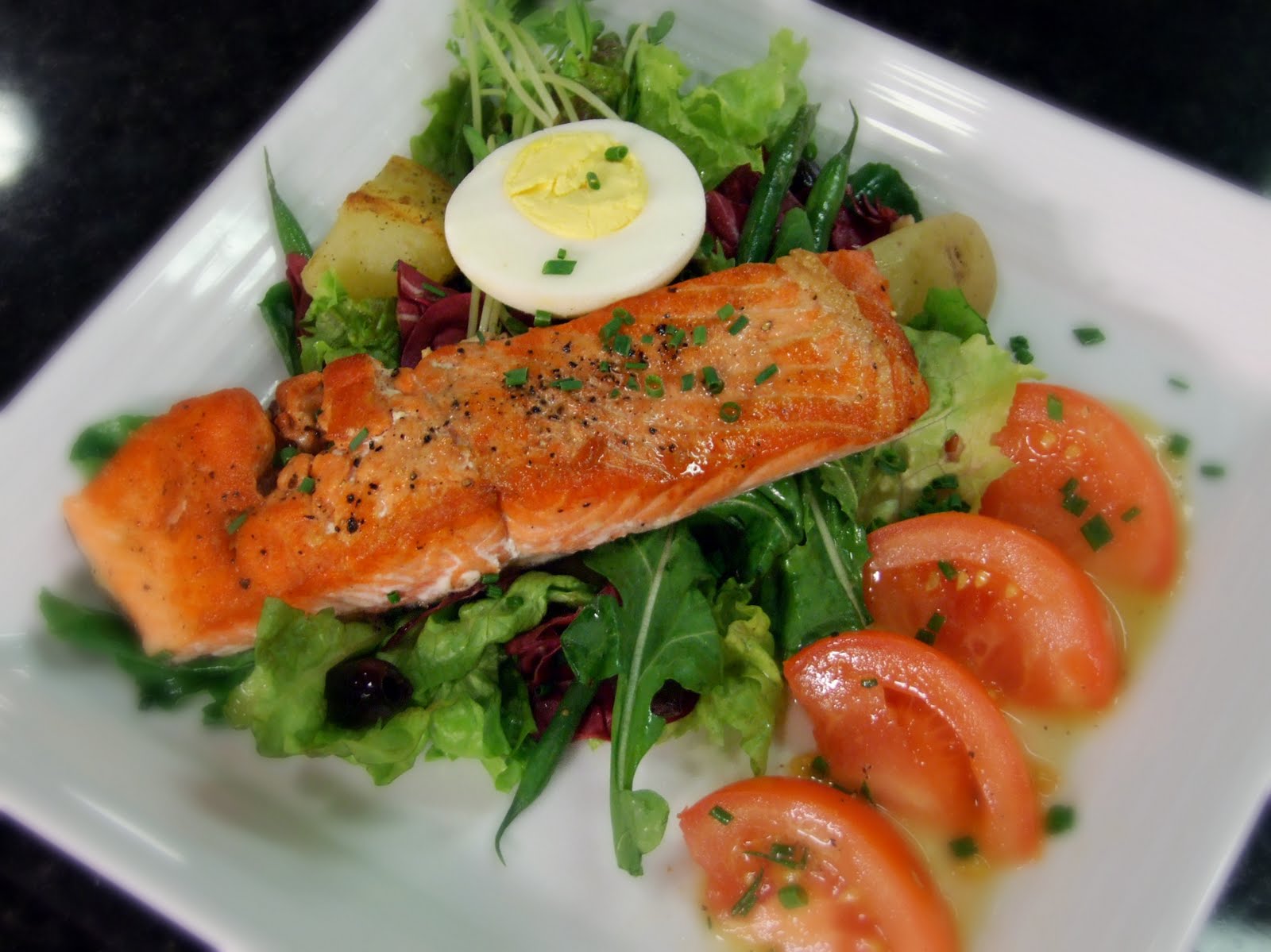 Salmon Nicoise Salad