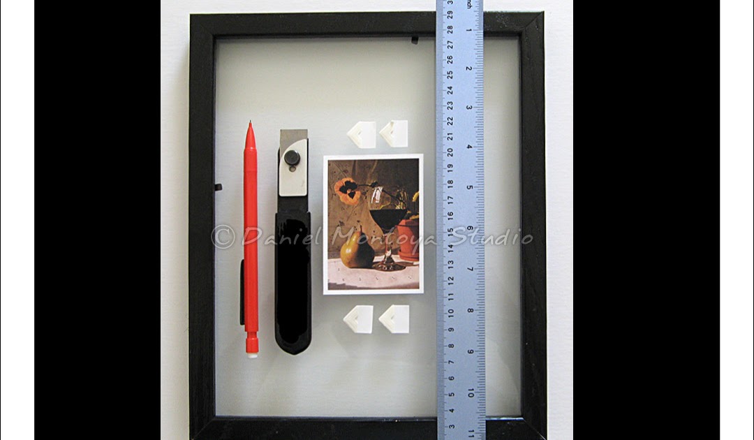 Daniel Montoya Studio DIY Tutorial to frame ACEOs and small works on