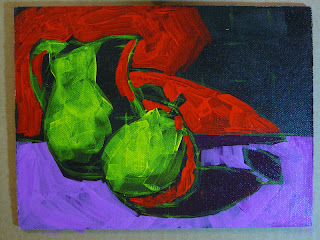 Groovy black light painting! Blocked in painting