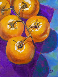 Joined at the navel at birth. Connie Kleinjans still lifes
