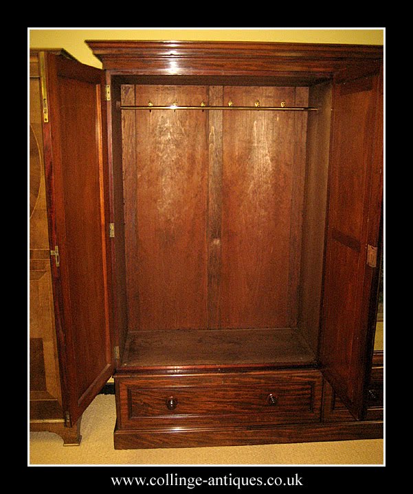 Large Victorian Mahogany Wardrobe Press Collinge Antiques
