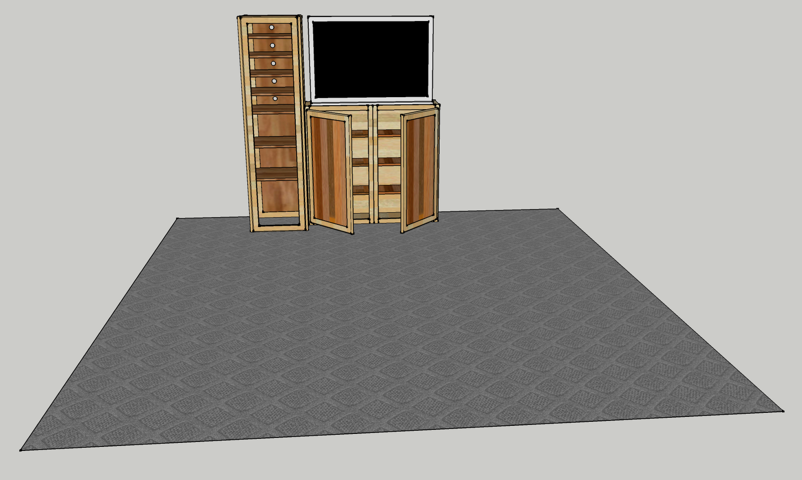 James' Functional Furniture L Shaped Modular Entertainment Center