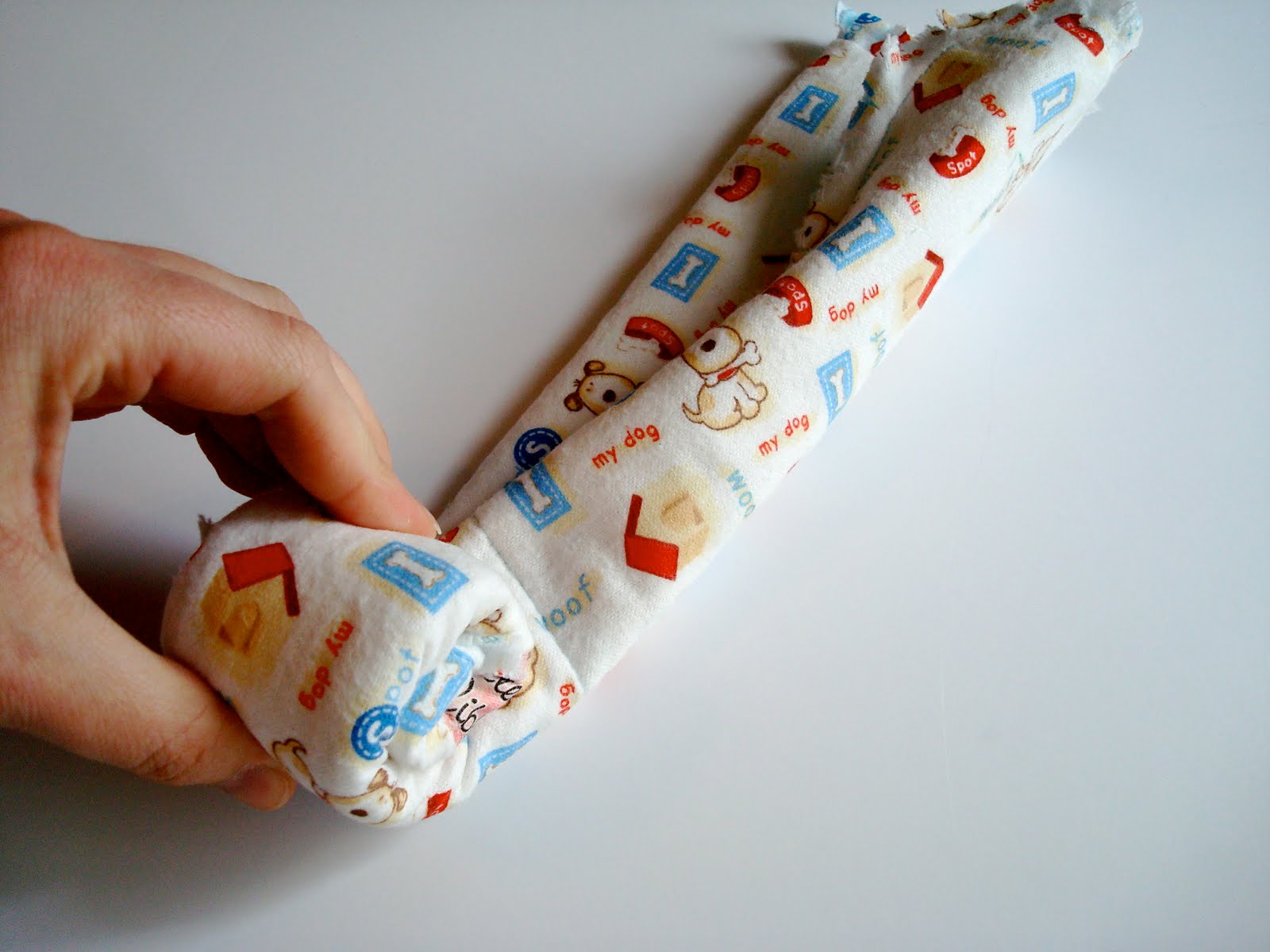 White Satin Ribbon Lollipop Burp Cloth Tutorial