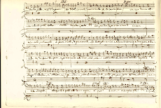 Partitura de Don Giovanni de Mozart donde figura la palabra BURGOS
