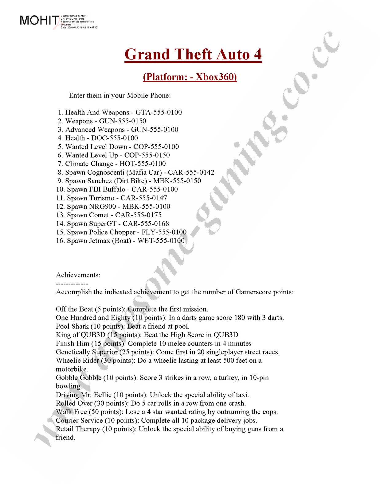 XBOX 360 GAME CHEATS xbox 360 game cheats: