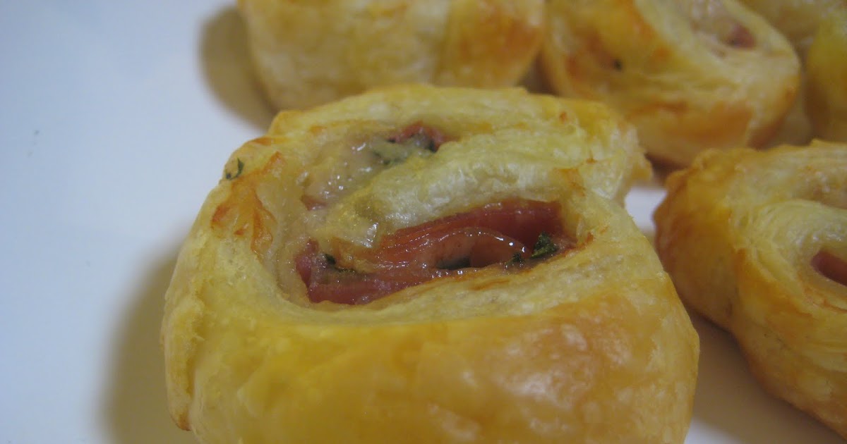 Prosciutto & Gruyere Pastry Pinwheels