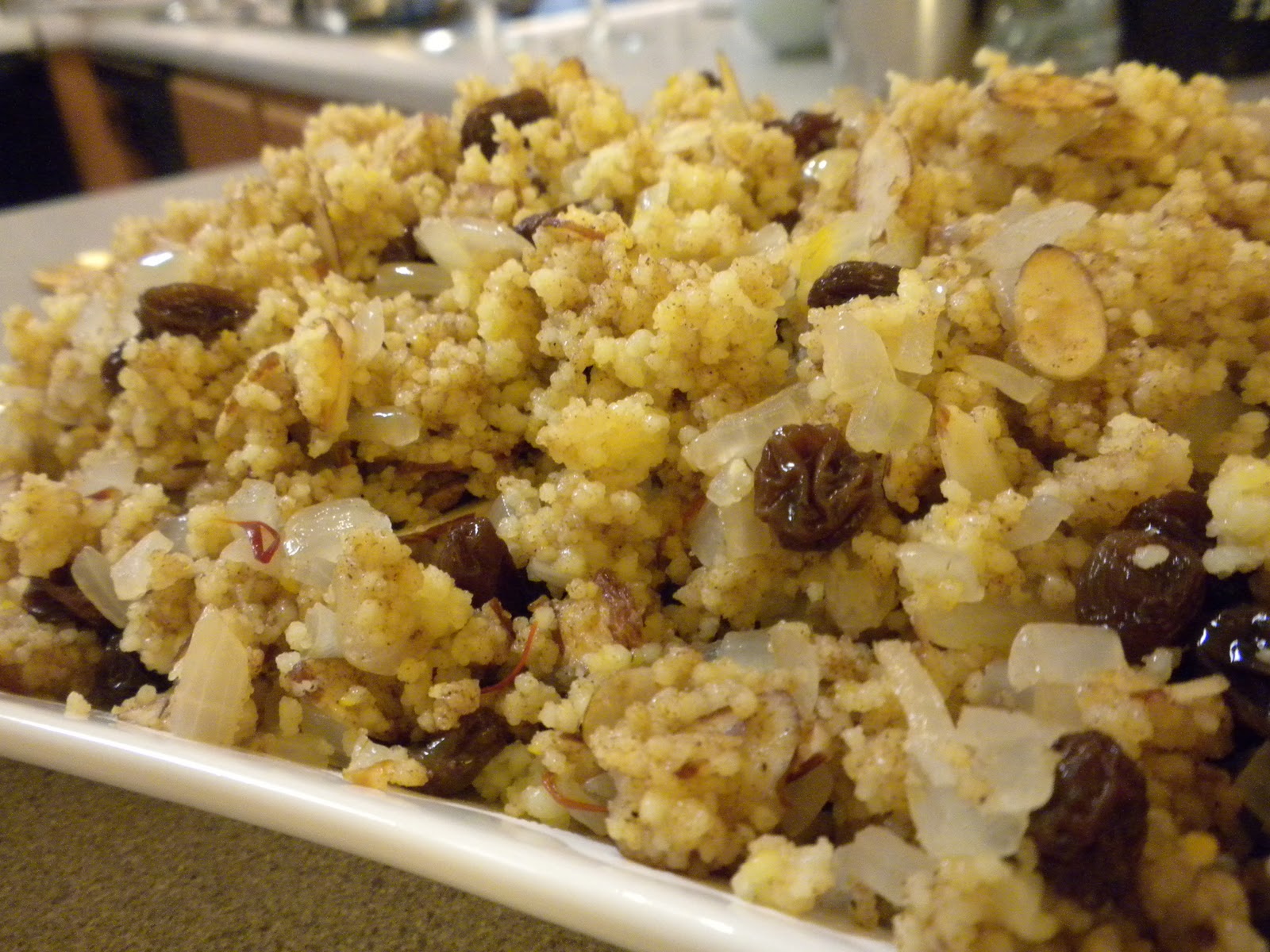 Spiced Couscous with Raisins and Almonds
