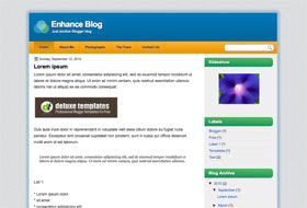 Enhance Blog blogger template