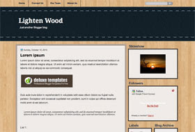 Lighten Wood - blogger template