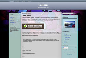 Calibra blogger template